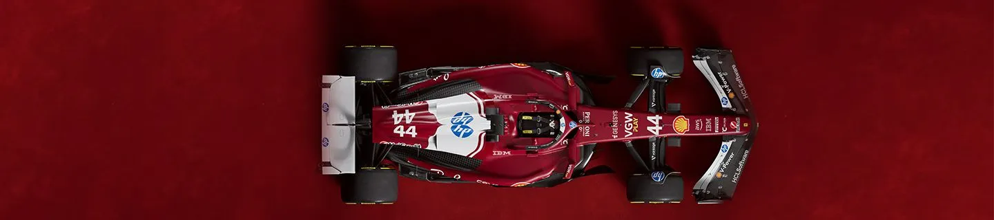 banner showcasing HCL Volt MX Helps Ferrari