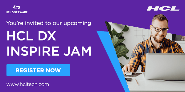Join as at the #HCLDX Inspire JAMs 2021